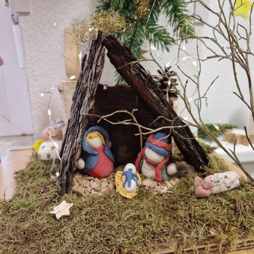 Eine Krippe