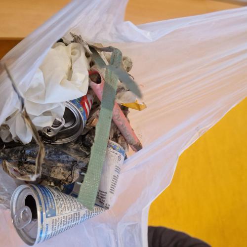 Der Müll den die Kinder gefunden haben