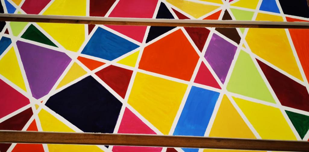 Verena Das fertige Bild für das Stiegenhaus