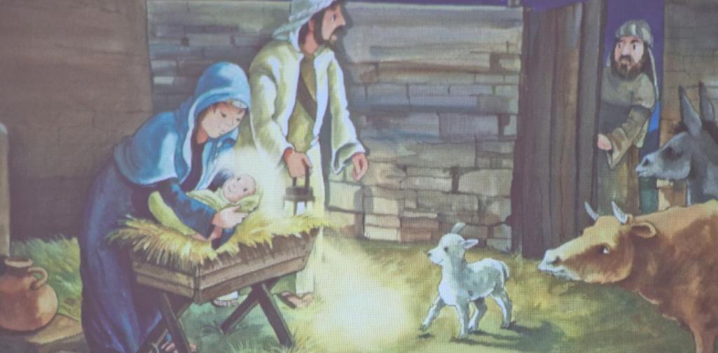 Verena Eder Ein Bild von der Geburt Jesu im Stall